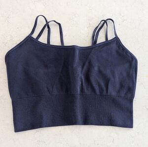 Rose Maternité Nursing Bralette S/M Seamless Blue Double Strap NWOT